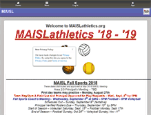 Tablet Screenshot of maislathletics.org